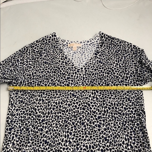 MICHAEL Michael Kors multicolor cheetah print v-neck lightweight sweater - Picture 8 of 9